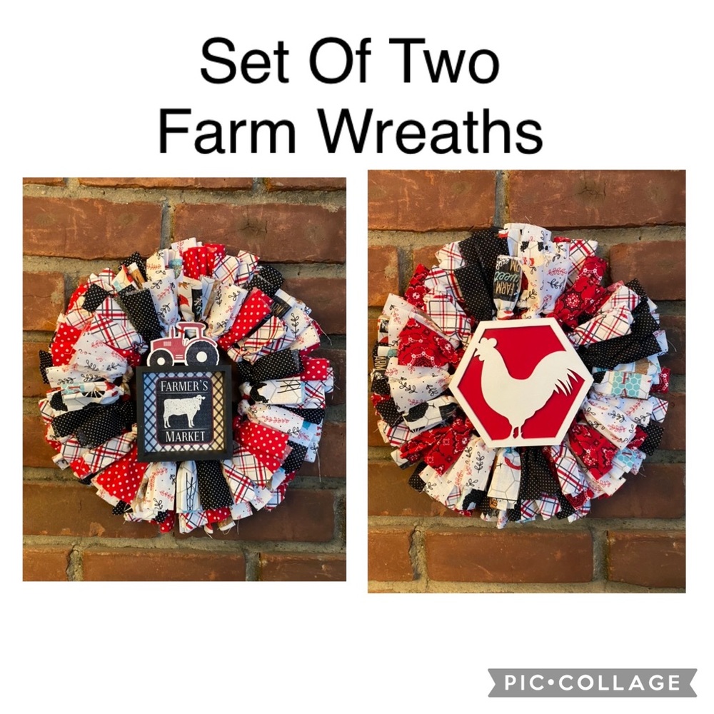 Farm Rag Wreaths